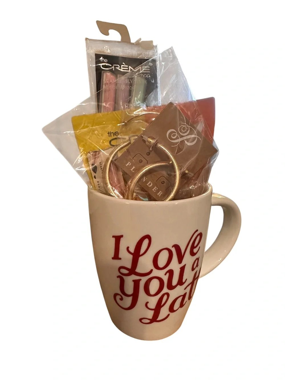 Crate&Barrel White Mug with Red 
